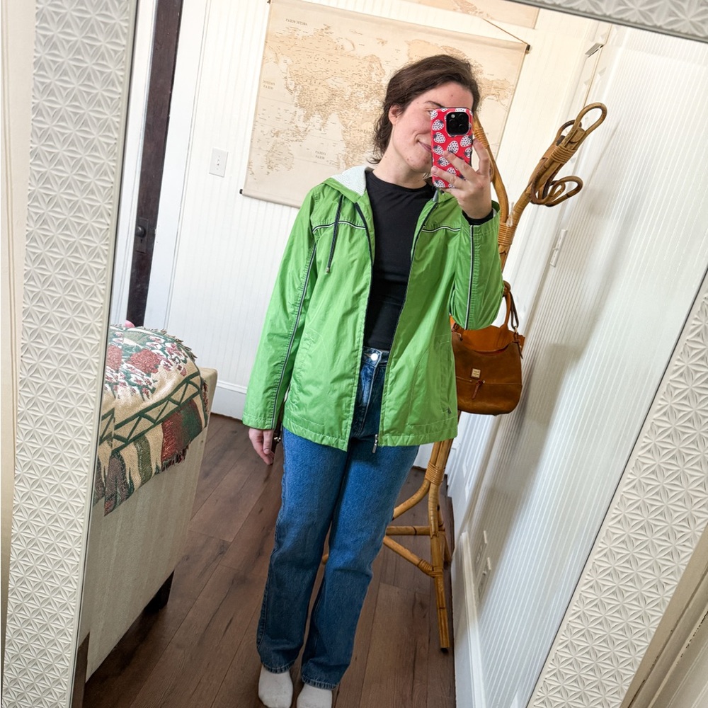 Vintage FS Limited Bright Green Windbreaker Jacket